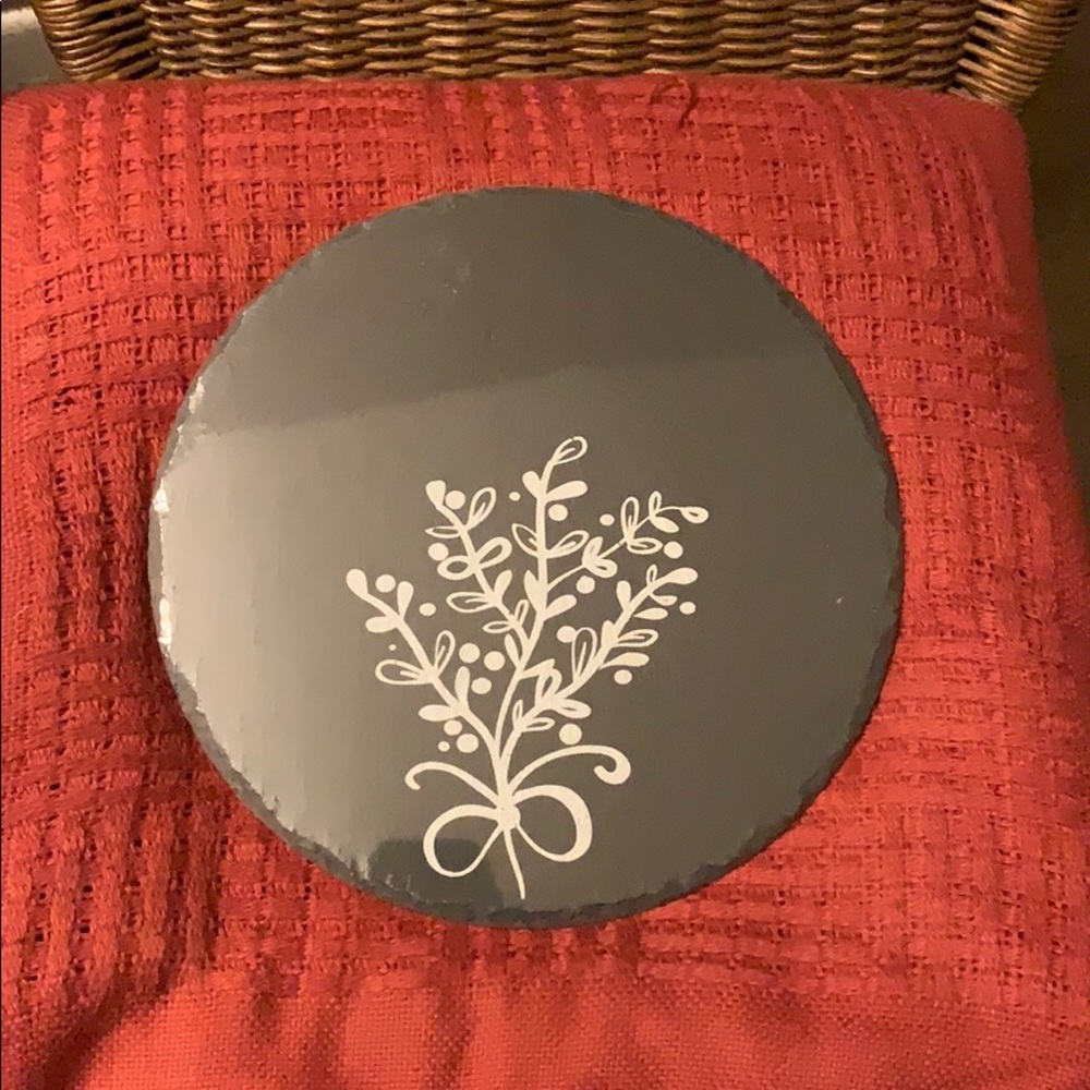 4/$20 Macy’s Merry and Bright Slate Trivet 10” NEW